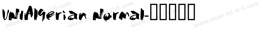 VNIAl9erian Normal字体转换
